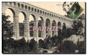 Postcard Old Bridge Roquefavour