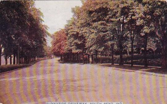 Indiana South Bend Sunnyside Driveway 1912