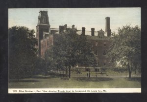 ST. LOUIS MISSOURI EDEN SEMINARY TENNIS COURTS VINTAGE POSTCARD SAINT MO. 1908