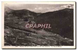 Old Postcard Road Giettaz in the Aravis Mont Blanc