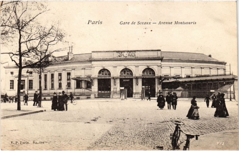 CPA PARIS 14e Gare de Sceaux Avenue mOntsouris (1247799)