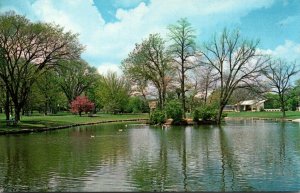Iowa Davenport Vander-Veer Park Lagoon and Conservatory