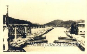 Real Photo Miraflores Locks Panama Unused 