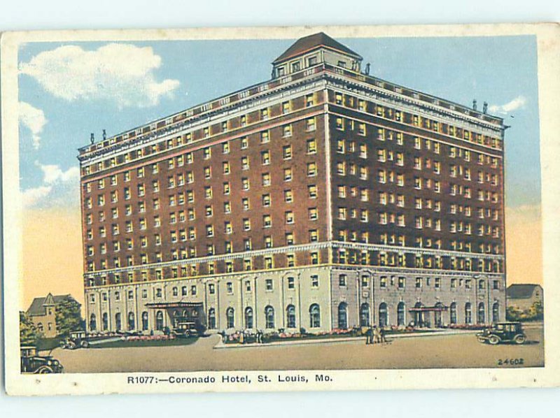 W-border HOTEL SCENE St. Louis Missouri MO AE1931