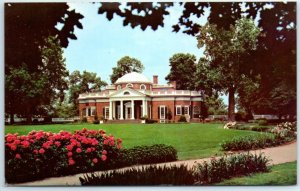 Postcard - Monticello - The Home of Thomas Jefferson - Charlottesville, Virginia