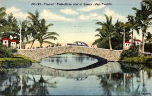 Florida Miami Tropical Reflections At Sunny Isles 1948 Curteich