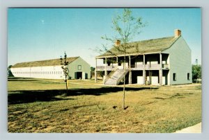 Fort Scott KS, Dragoon Barracks National Historic Site, Chrome Kansas Postcard  