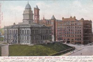 Nebraska Omaha County Court House City Hall and Bee Building