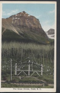 Canada Postcard - The Great Divide, Field, British Columbia  RS7804