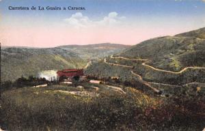 Caracas Venezuela birds eye view La Guaira Highway antique pc Z18480