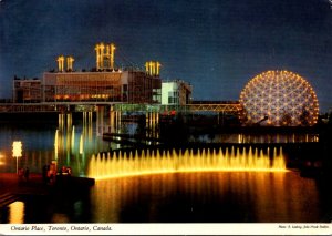 Canada Toronto Ontario Place At Night 1973