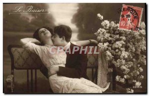 Old Postcard Fantaisie Kiss