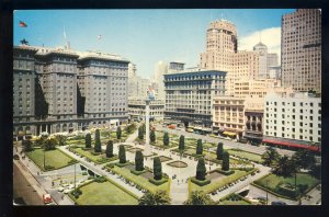 San Francisco, California/CA Postcard, Union Square, 1960's?