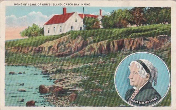 Maine Casco Bay Home Of Pearl Of Orr's Island 1936