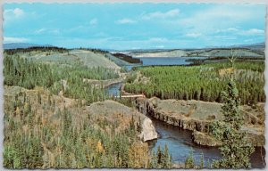 Yukon River south of Whitehorse YT Miles Canyon Schwatka Lake Postcard D95