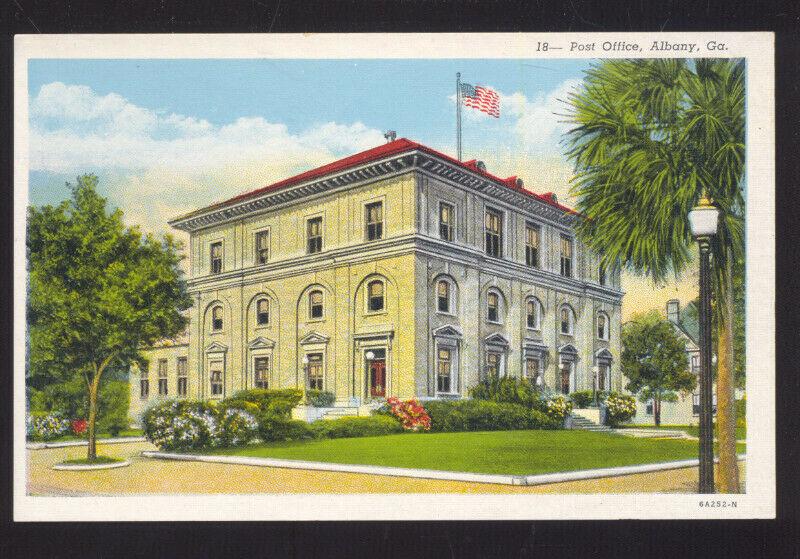 ALBANY GEORGIA UNITED STATES POST OFFICE VINTAGE POSTCARD GA. U.S.