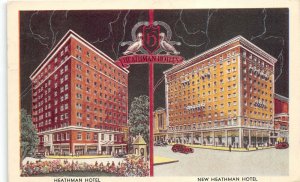 Portland Oregon 1957 Postcard Heathman Hotel