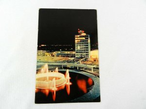 VINTAGE POSTCARD FOUNTAIN OF LIBERTY INTERNATIONAL PARK NIGHT VIEW COLOR