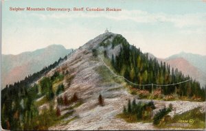 Sulphur Mountain Observatory Banff Alberta AB Unused Postcard H33