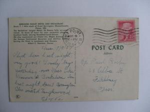 1957 Berkshire Chalet Restaurant & Motel Great Barrington Ma Postcard y7400