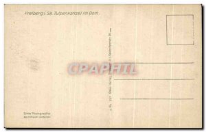 Old Postcard Freiberg his Tulpenkansel im Dom