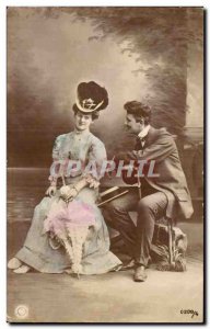 Old Postcard Fantasy Couple