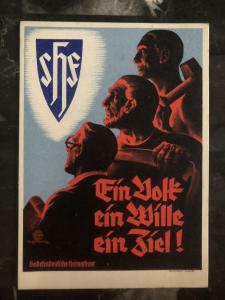 Mint WW2 Germany propaganda Postcard The Sudeten German Party Third Reich