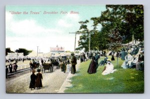 UNDER THE TREES BROCKTON FAIR MASSACHUSETTS POSTCARD (c. 1910) 48