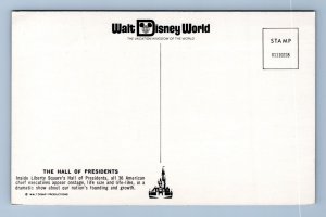 Hall Of Presidents Disney World Orlando FL Florida UNP Chrome Postcard O2