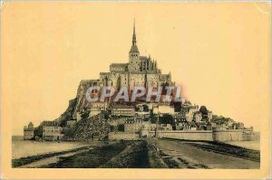 Postcard Abbey of Mont Saint Michel General view South face
