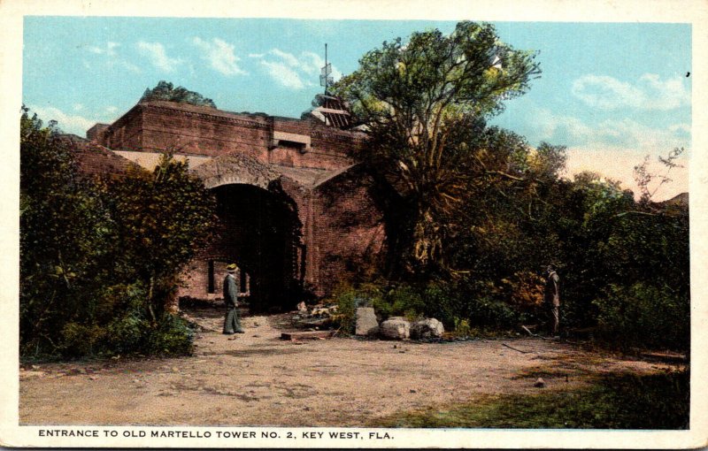 Florida Key West Entrance To Old Martello Tower No 2 Curteich