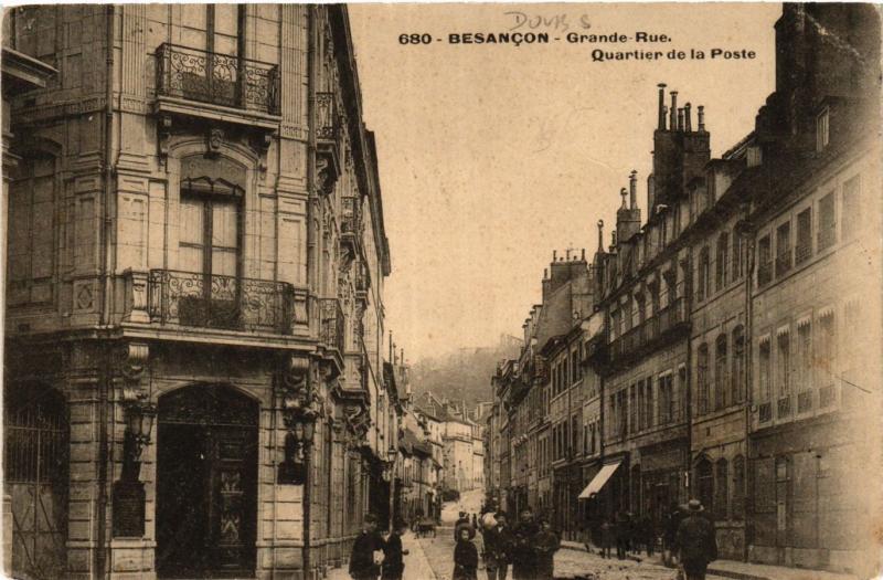 CPA BESANCON - Grande Rue - Quartier de la Poste (366016)