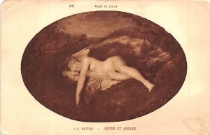 Jupiter et Antiope by J.-A. Watteau Musee du Louvre Unused