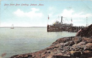 Steamer Bass Point Boat Landing Nahant Massachusetts 1910c postcard