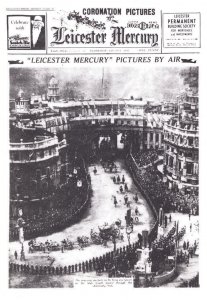 Leicester Mercury 1937 Royal Coronation Newspaper Cover