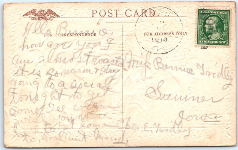 x3 c1910s Nursery Rhymes PC LOT Cock-A-Doodle-Do Little Bo-Peep, Curly-Locks A67