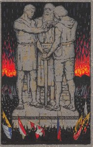 Swizerland Peace Patriotic WW1  Vintage Postcard AA77215