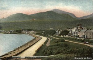 Newcastle Ireland Village Bird's Eye View c1910 Vintage Postcard