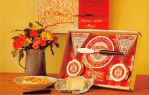 Lake Geneva Cheese Gift Set Food Advertising Vintage Postcard AA31219