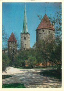 Estonia Tallin church of st olaus 13th centuries Postcard