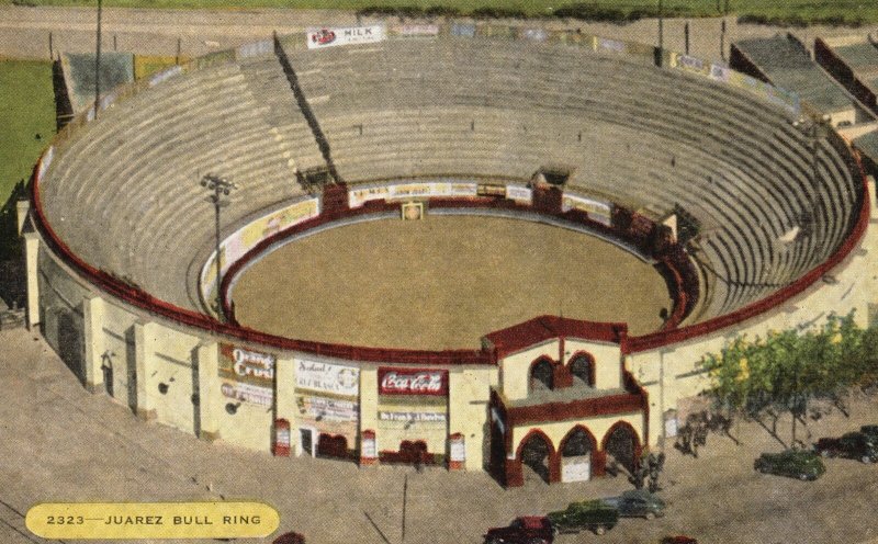 Vintage Postcard 1910's View of Bull Ring In Ciudad Juarez Mexico MX