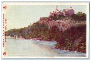 1906 Annual Fall Excursion Lake Minnewaska New York NY Unposted Vintage Postcard