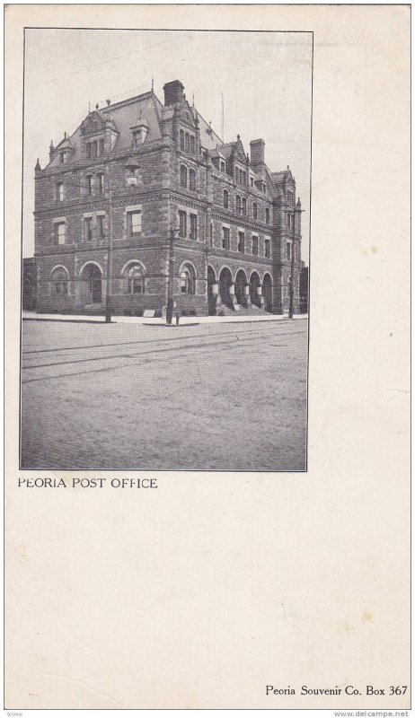 Street view showing Peoria Post Office, Peoria, Illinois, 00-10s