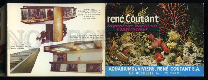 165439 ADVERTISING Aquariums & Viviers La Rochelle postcard