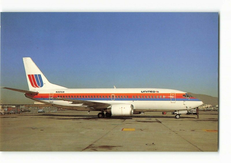 Postcard Airline UNITED AIRLINES N301UA Unposted ME7.