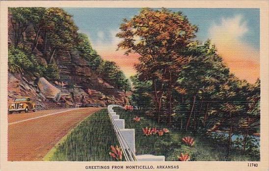 Greetings From Monticello Arkansas 1944