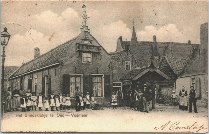 Netherlands Het Smidsklokje te Oud Vosmeer Vossemeer Vintage Postcard 01.41