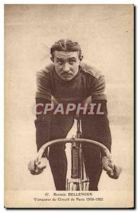 Old Postcard Velo Cycle Cycling Romain Bellenger Paris Circuit Winner 1919 1922