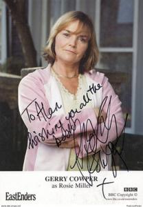 Gerry Cowper as Rosie Miller in BBC Eastenders Hand Signed Cast Card Photo