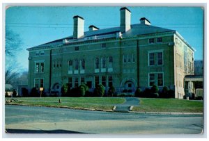 1957 Gilbert School Roadside Chimney Front View Winsted Connecticut CT Postcard